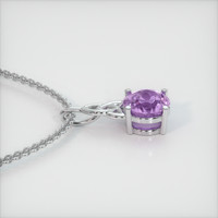 1.36 Ct. Gemstone Pendant, 14K White Gold 3