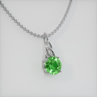 1.54 Ct. Gemstone Pendant, 14K White Gold 2