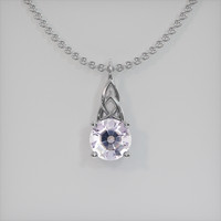 1.29 Ct. Gemstone Pendant, 14K White Gold 1