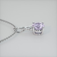 1.29 Ct. Gemstone Pendant, 14K White Gold 3