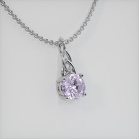 1.29 Ct. Gemstone Pendant, 18K White Gold 2