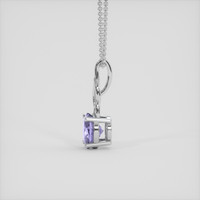 1.60 Ct. Violet Sapphire Pendant, 18K White Gold 3