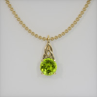 1.31 Ct. Gemstone Pendant, 14K Yellow Gold 1