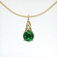 0.99 Ct. Gemstone Pendant, 14K Yellow Gold 1
