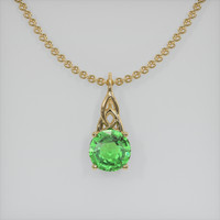 1.54 Ct. Gemstone Pendant, 14K Yellow Gold 1