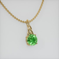 1.54 Ct. Gemstone Pendant, 14K Yellow Gold 2