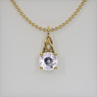 1.29 Ct. Gemstone Pendant, 14K Yellow Gold 1