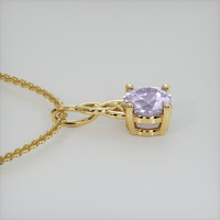 1.29 Ct. Gemstone Pendant, 14K Yellow Gold 3