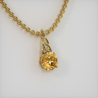 4.12 Ct. Gemstone Pendant, 18K Yellow Gold 2