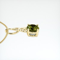 0.80 Ct. Gemstone Pendant, 18K Yellow Gold 3