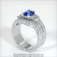 0.99 Ct. Sapphire Ring, Platinum 950 2
