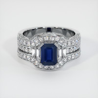 1.24 Ct. Sapphire Ring, Platinum 950 1