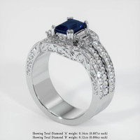 1.24 Ct. Sapphire Ring, Platinum 950 2