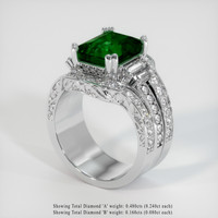 4.25 Ct. Emerald Ring, Platinum 950 2