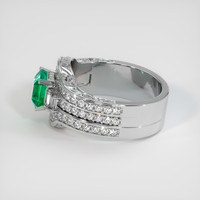 1.42 Ct. Emerald Ring, Platinum 950 4