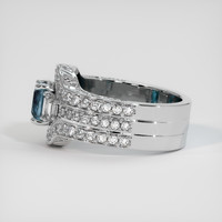 1.13 Ct. Bluish Green to Reddish Purple Alexandrite Ring, Platinum 950 4