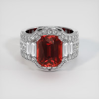 5.46 Ct. Ruby Ring, Platinum 950 1