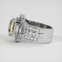 6.39 Ct. Yellow Sapphire Ring, Platinum 950 4