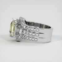 6.39 Ct. Yellow Sapphire Ring, Platinum 950 4