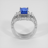 3.11 Ct. Blue Sapphire Ring, Platinum 950 3