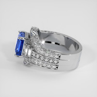 3.11 Ct. Blue Sapphire Ring, Platinum 950 4