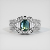 1.57 Ct. Sapphire Ring, Platinum 950 1