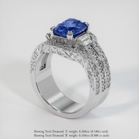 5.03 Ct. Blue Sapphire Ring, Platinum 950 2