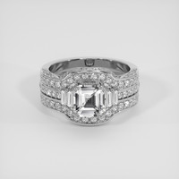 2.62 Ct. White Sapphire Ring, Silver 1