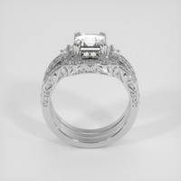 2.62 Ct. White Sapphire Ring, Silver 3