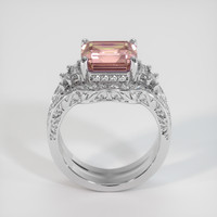 3.85 Ct. Pink Tourmaline Ring, 10K White Gold 3