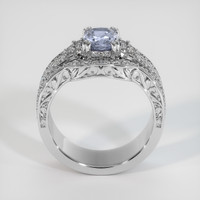 1.28 Ct. Greyish Blue Sapphire Ring, 10K White Gold 3