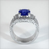 2.68 Ct. Blue Sapphire Ring, 14K White Gold 3