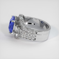 4.09 Ct. Color Change Sapphire Ring, 14K White Gold 4