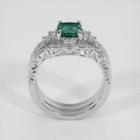 1.15 Ct. Green to Purple Alexandrite Ring, 14K White Gold 3