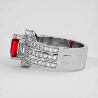 2.01 Ct. Ruby Ring, 14K White Gold 4