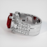 5.46 Ct. Ruby Ring, 14K White Gold 4