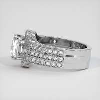 2.21 Ct. White Sapphire Ring, 14K White Gold 4