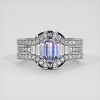 2.00 Ct. Bi Color Sapphire Ring, 14K White Gold 1