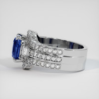 5.03 Ct. Blue Sapphire Ring, 14K White Gold 4