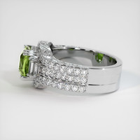 2.53 Ct. Green Sapphire Ring, 14K White Gold 4