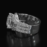 3.99 Ct. Sapphire Ring, 14K White Gold 4