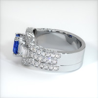 0.99 Ct. Sapphire Ring, 18K White Gold 4