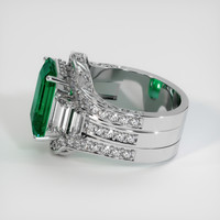 4.98 Ct. Emerald Ring, 18K White Gold 4