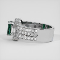 1.15 Ct. Green to Purple Alexandrite Ring, 18K White Gold 4