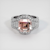 3.85 Ct. Gemstone Ring, 18K White Gold 1