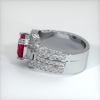 2.76 Ct. Ruby Ring, 18K White Gold 4