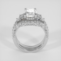 3.01 Ct. White Sapphire Ring, 18K White Gold 3