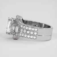 3.01 Ct. White Sapphire Ring, 18K White Gold 4