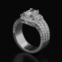 1.95 Ct. Sapphire Ring, 18K White Gold 2