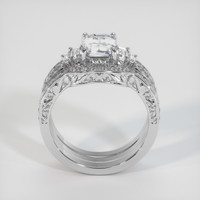 2.01 Ct. White Sapphire Ring, 18K White Gold 3